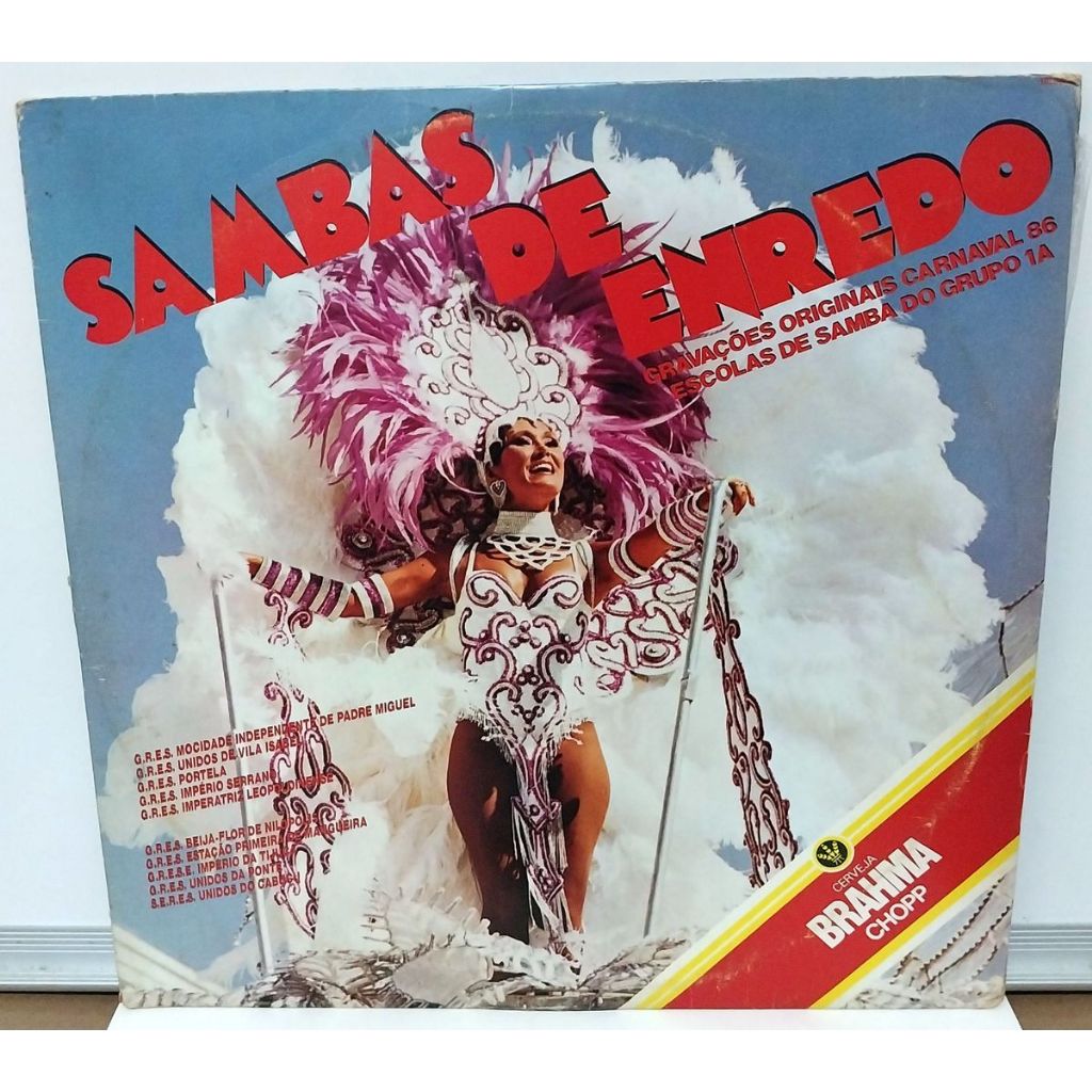 LP vinil Sambas de Enredo 1986 grupo 1a Rio de Janeiro