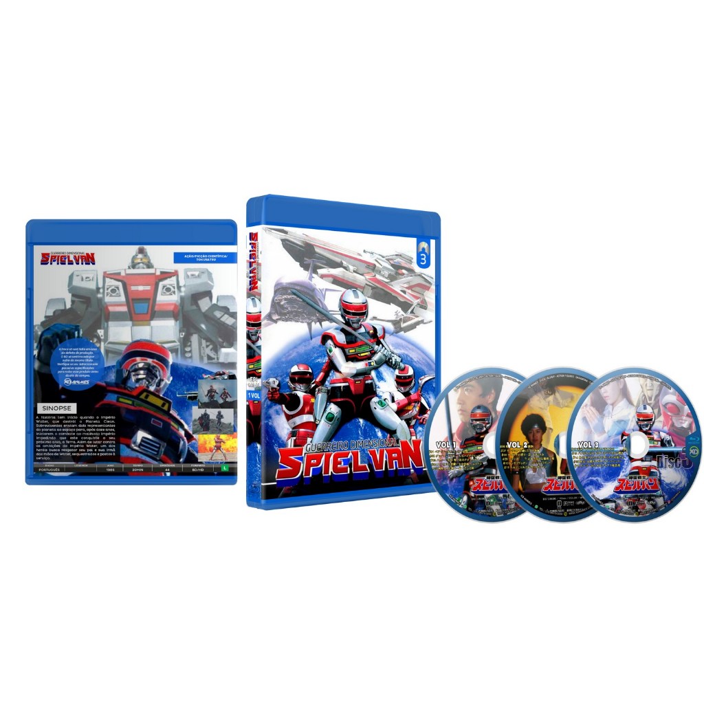 Bluray Guerreiro Dimensional Spielvan Completo 1080p Fullhd