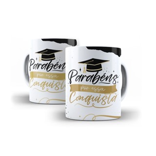 Caneca Personalizada Formatura Parabéns Por Sua Conquista em Oferta na Shopee