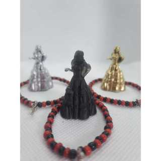 Kit Mini Estátua Pombagira PP + pulseira em Oferta na Shopee