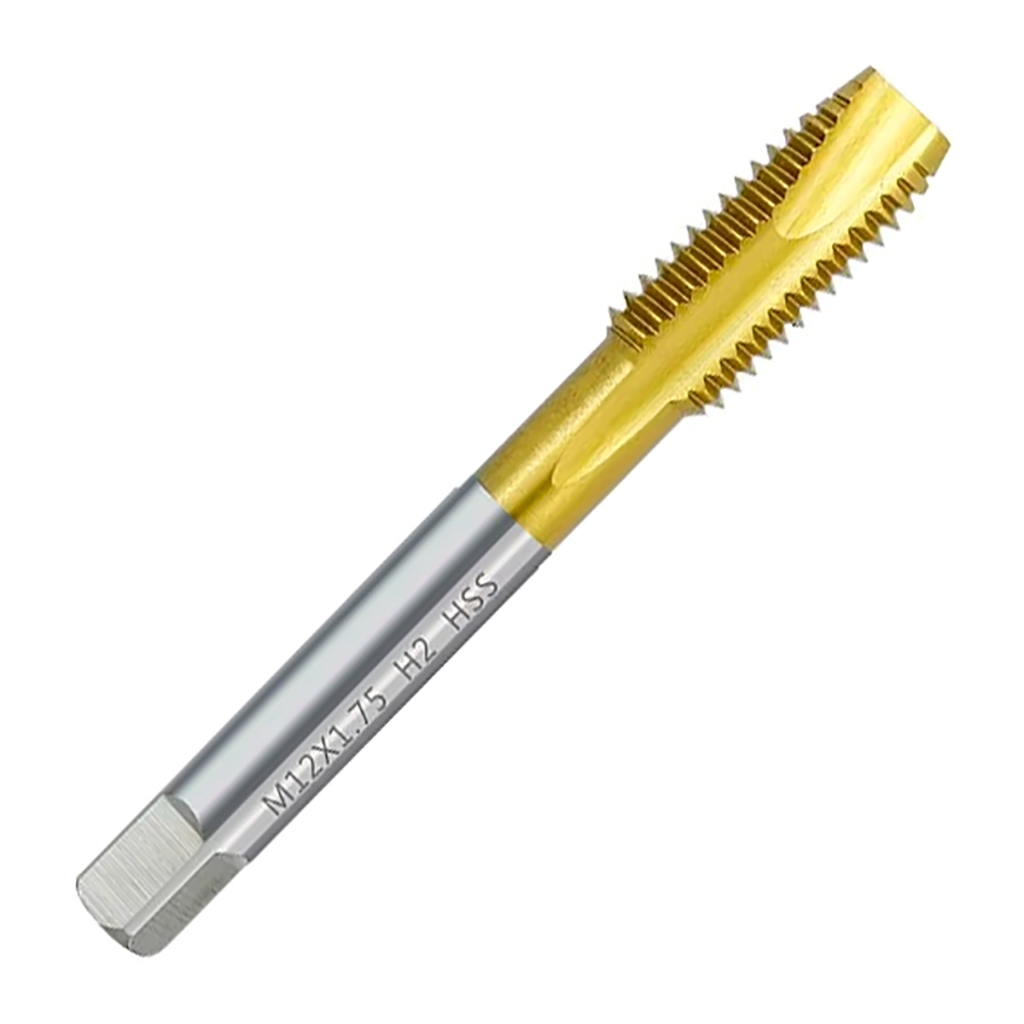 Macho Manual Aço Rápido Hss Titânio P/ Fazer Rosca M3 M4 M5 M6 M8 M10 M12 M14 M18 M20