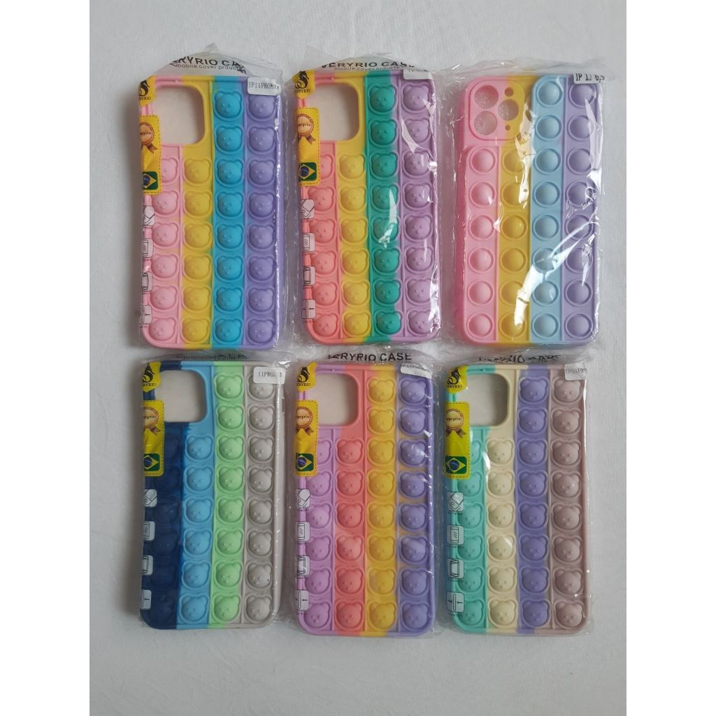 Capinha Pop it Fidget Toy Bolha Compatível com SAMSUNG IPHONE MOTOROLA MODELOS DISPONIVEIS