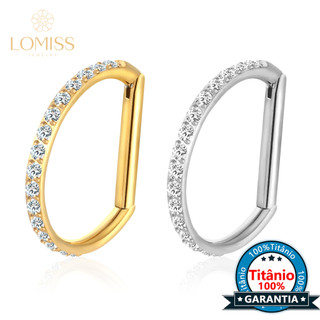 Piercing Septril Rook Conch Nariz Meia Argola Titânio Pvd Segmento Articulado Zircônia em Oferta na Shopee