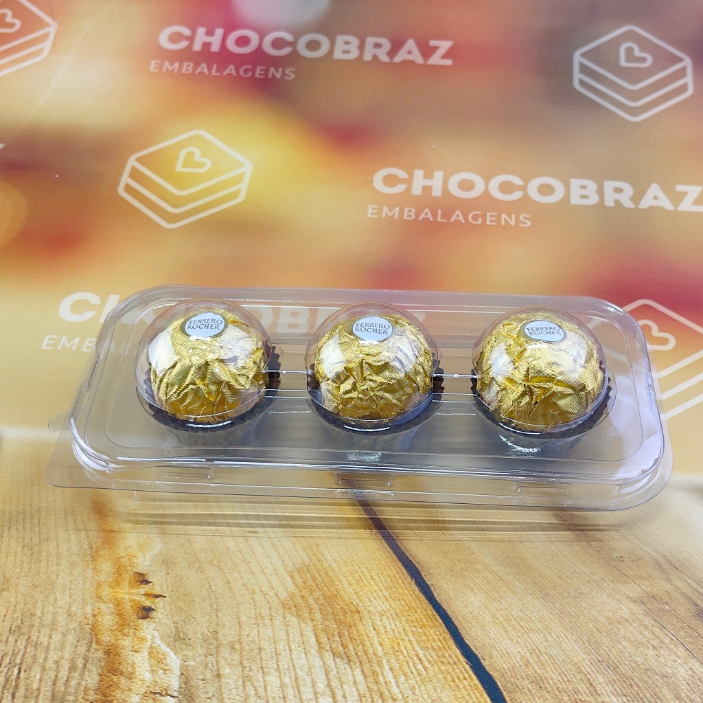10~60 Embalagem para 3 Doces Brigadeiro BLISTER P/ 3 DOCES (YIN) em Oferta na Shopee