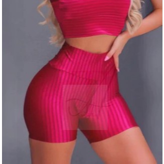 Shorts 3D Feminino Fitness Academia Bermuda Feminina Cintura Alta