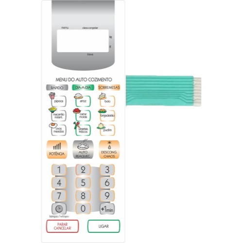 Membrana Teclado Compatível Microondas Panasonic Nnst 357