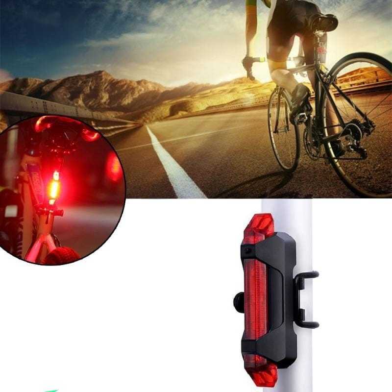 Lanterna Traseira Farol Sinalizador Bike Bicicleta Recarregável Usb Vermelho Profissional em Oferta na Shopee