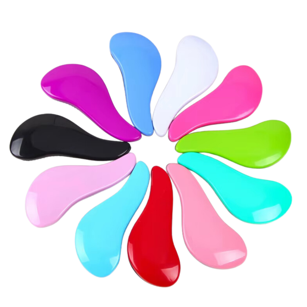 Escova Mágica Desembaraçadora Meia Lua  - Cerdas Macias Ideal para Mega Hair