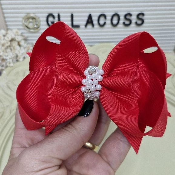 Laço Boutique com Spiker/ Laço de Cabelo Infantil / Acessorio de Cabelo para Bebê
