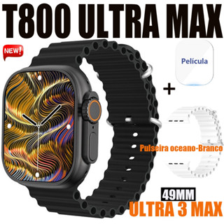2024 T800 Ultra 3 MAX Mais Recente Smartwatch Relógio Inteligente Série IWO 10 2.19Polegad...