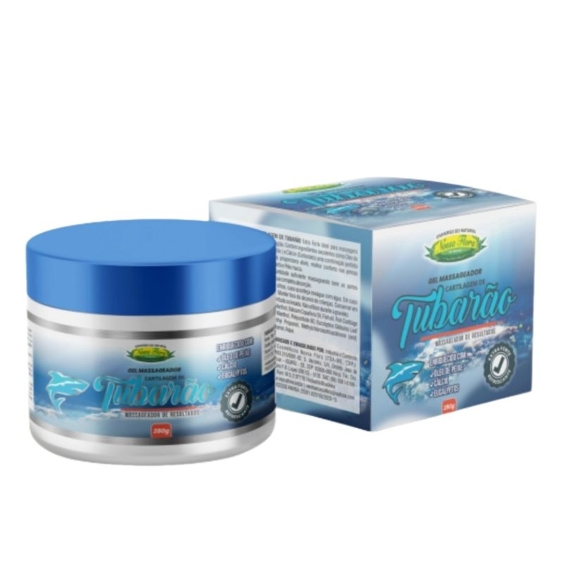 Gel Massageador Cartilagem de Tubarão 280g nossa flora