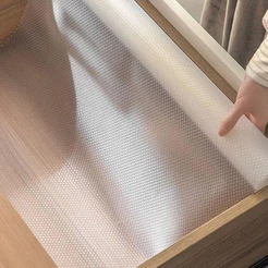 Forro Multiuso Antiderrapante P/ Gaveta Armário Prateleira Higiênico Plástico Lavavel Rolo 45x100cm