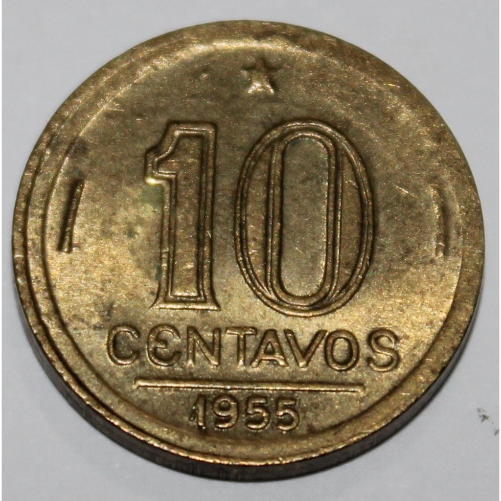 Moeda 10 Centavos 1955 Padrão Cruzeiros