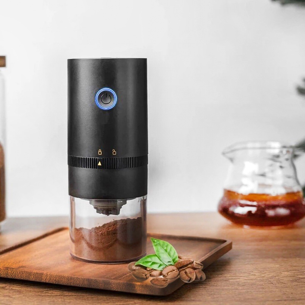 Moedor de Café Elétrico Portátil, Núcleo de Moagem Cerâmica, Moedor Carga USB Tipo C