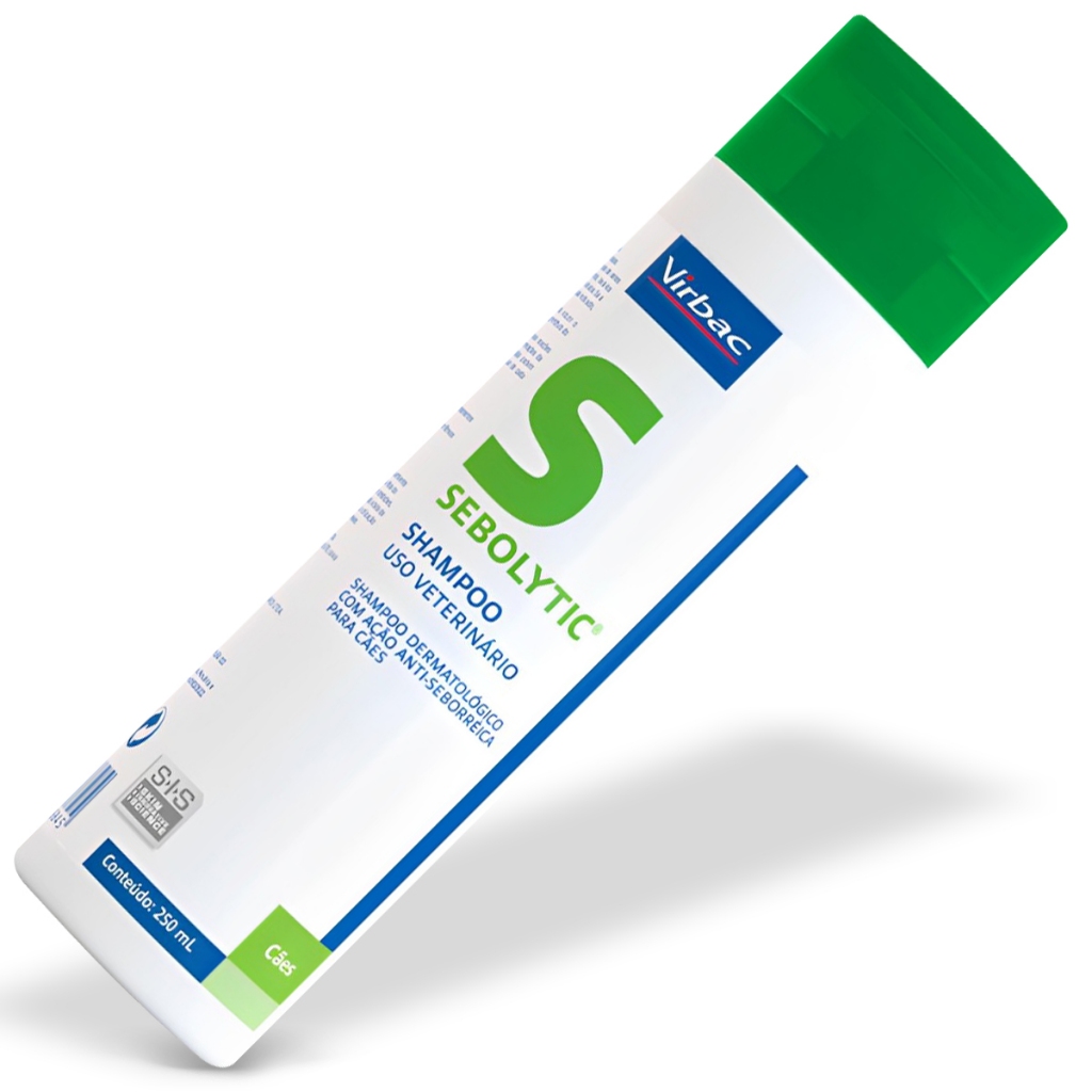 Sebolytic Shampoo Dermatologico Para Cães Virbac 250ml