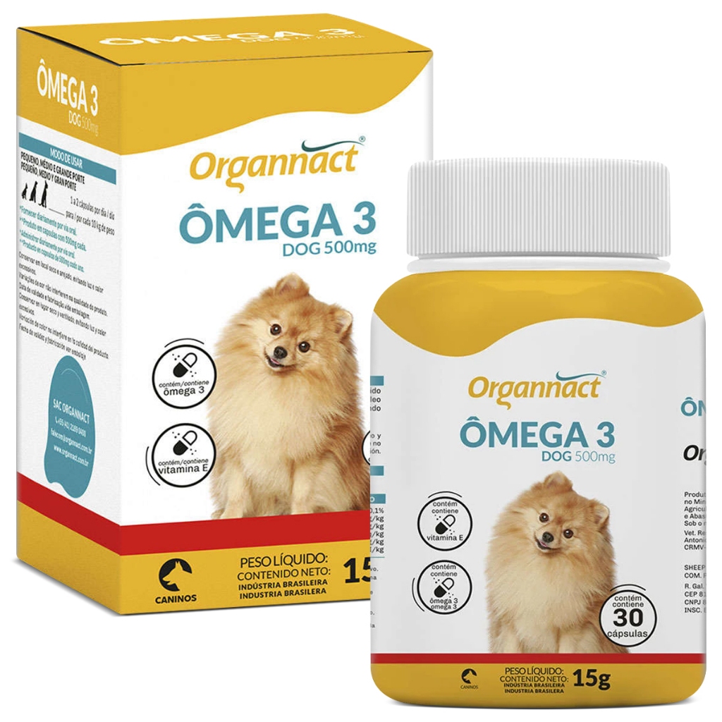 Suplemento Vitamínico para Cachorro Ômega 3 Dog 500mg em Oferta na Shopee