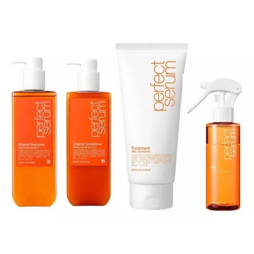 KIT PERFECT SERUM ORIGINAL SHAMPOO E CONDICIONADOR 530ML + TREATMENT 330ML + SERUM MIST 150ML - MISE EN SCENE