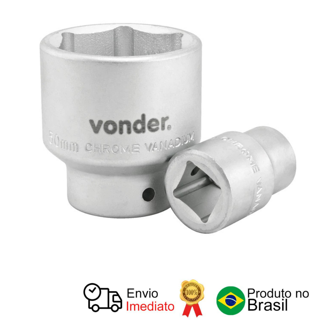 Soquete Sextavado Encaixe 3/4pol 33mm Vonder