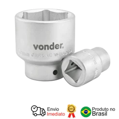 Soquete Sextavado Encaixe 3/4pol 33mm Vonder
