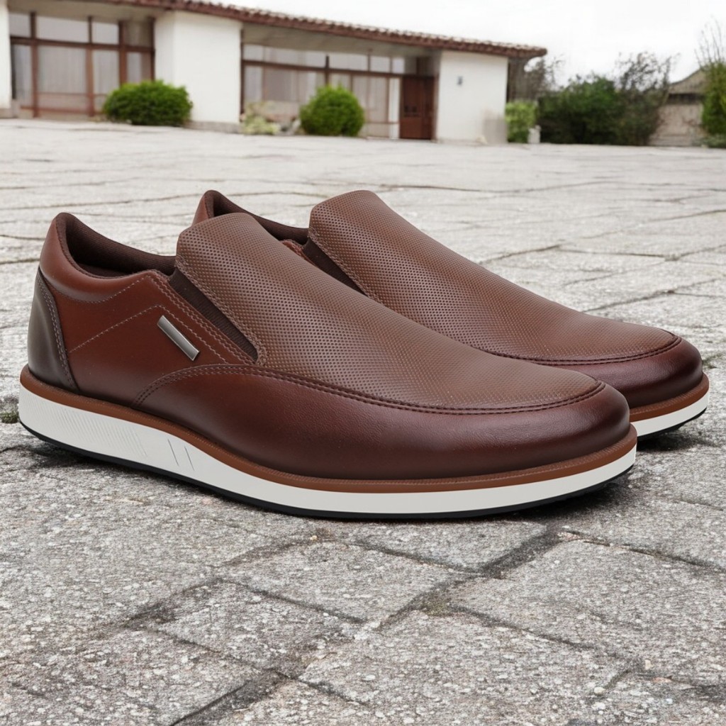 Sapato Casual Masculino Sapato Social Oxford SEM Cadarço Conforto