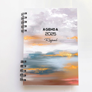 Agenda Neutra, masculina, 2dpp, personalizada, brilhante, A5 2025, PERMANENTE, DATADA em Oferta na Shopee