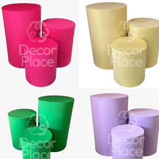 Kit Capa Trio de Cilindro Decoração Festa Veste Facil - Várias Cores em Oferta na Shopee