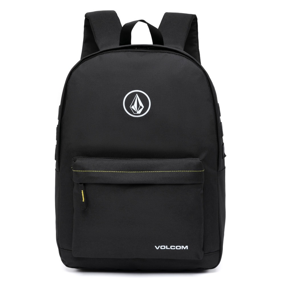 Bolsa Mochila Volcom Viagem Estudante Espaçosa Reforçada Preta