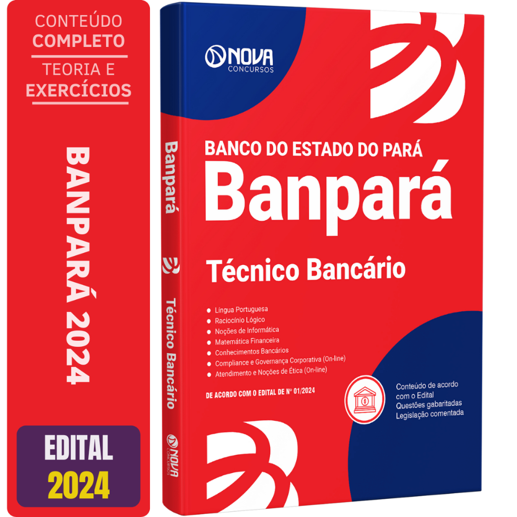 Imagem Apostila Banpará 2025 - Técnico Bancário