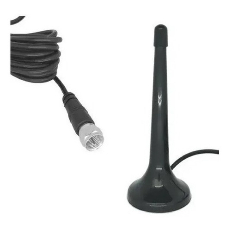 Antena TV Digital MTV-3015 Tomate Hdtv Uhf Vhf Interna 4 a 6 Dbi e Cabo 3m