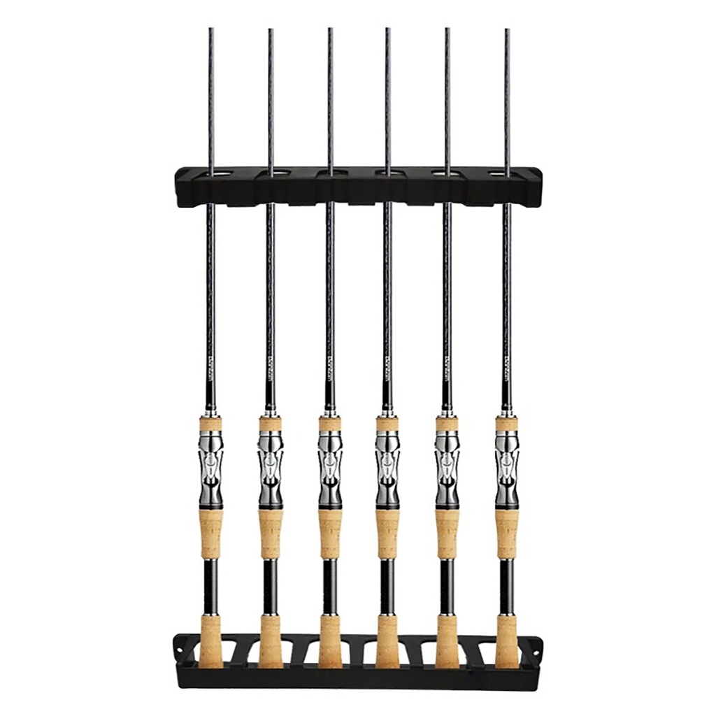 Suporte Parede P/ Vara de Pesca Vertical Organizador Rack Porta Vara