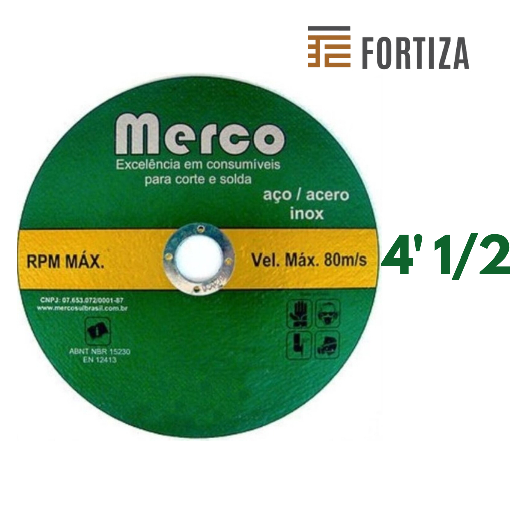 Disco de corte Mercor 4 .1/2