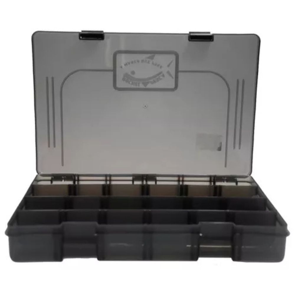 Estojo Organizador De Pesca Fumê Box 30 Rochel Caixa Maleta Case Para Iscas Anzóis Multifunção XB140