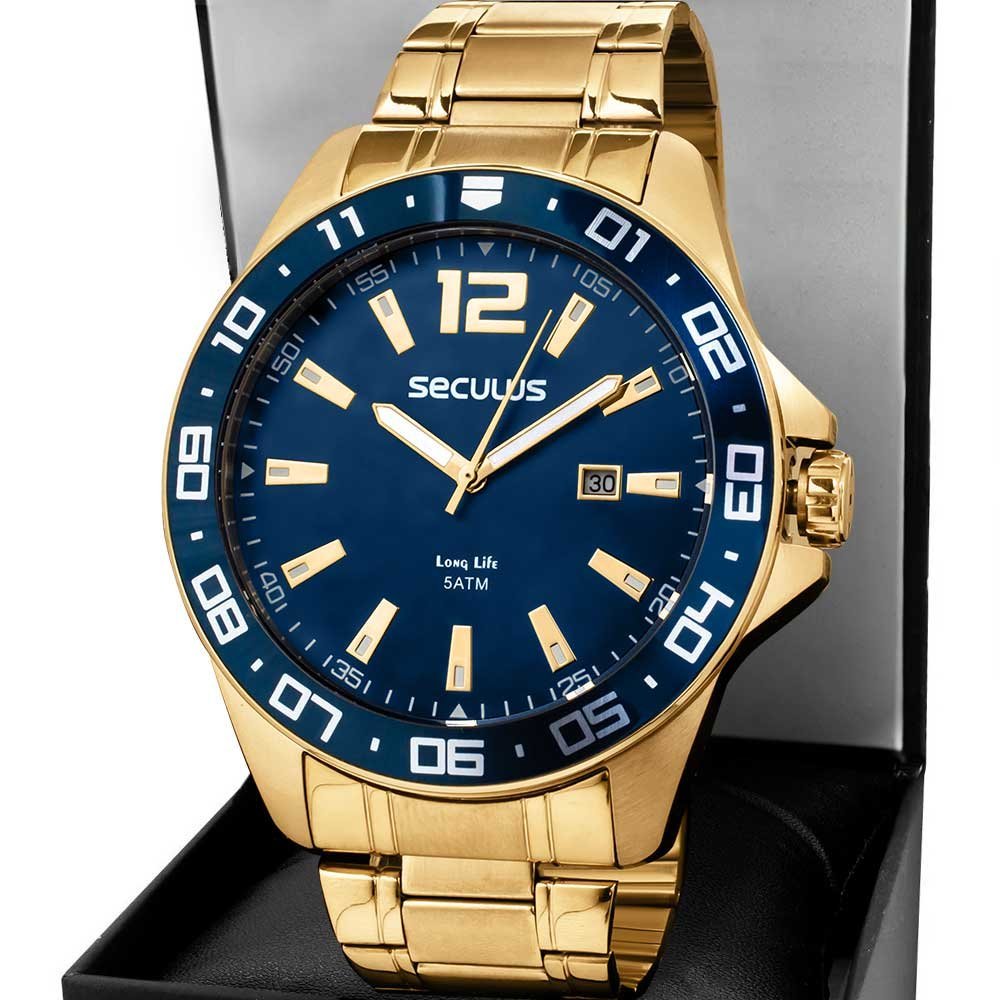 Relógio Seculus Masculino Long Life 20809GPSVDA2 em Oferta na Shopee