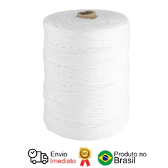 Corda Multifilamento Trançada 4mm x 400m Branca Vonder
