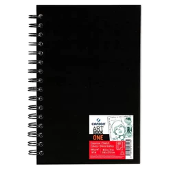 Caderno Artb One A4 Canson 80 Folhas 100g Espiral Papel Alta Gramatura para Desenho e Estudo