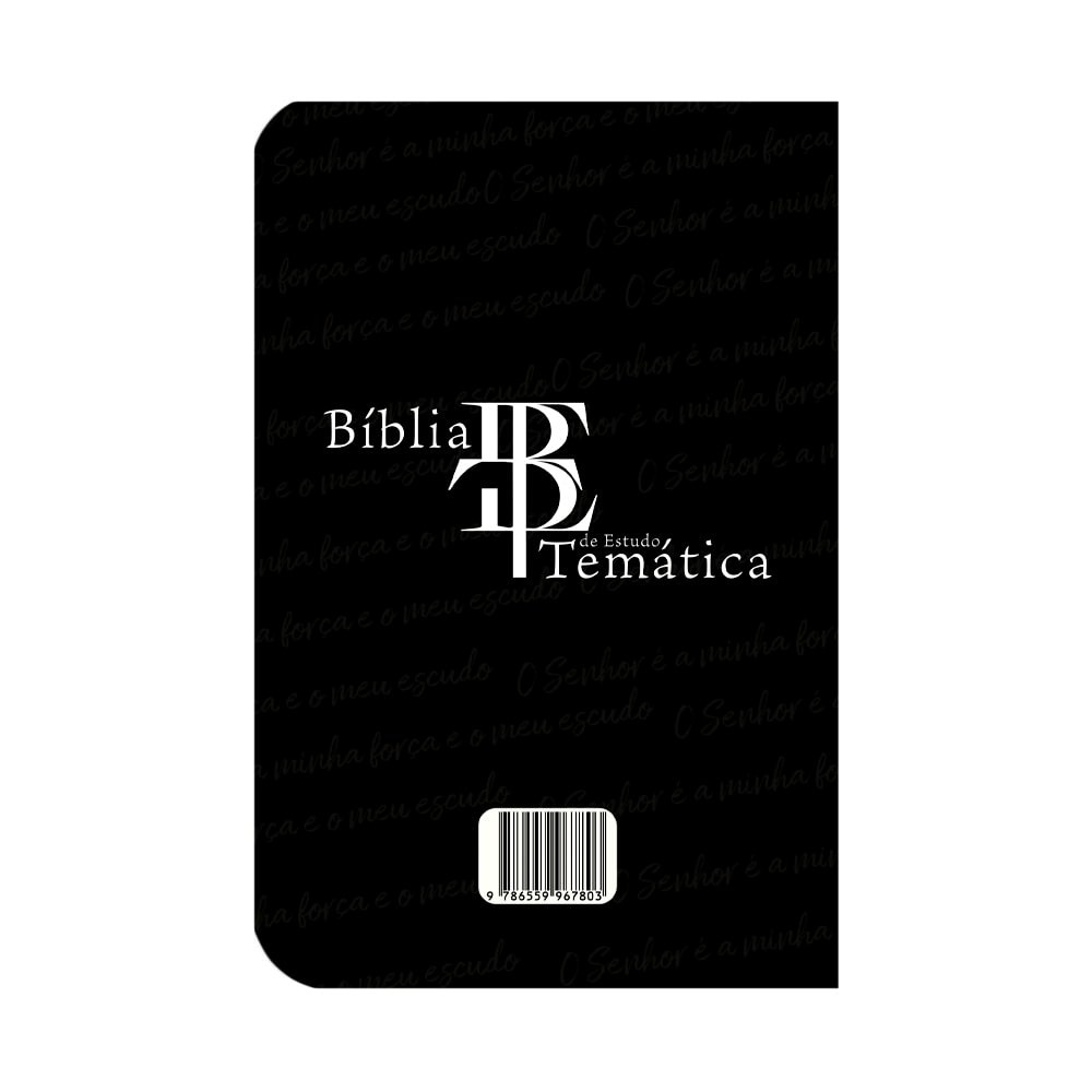 Bíblia de Estudo Temática | RC | Harpa | Letra Grande | Tesouros de Spurgeon | Preta Escudo · foto 2