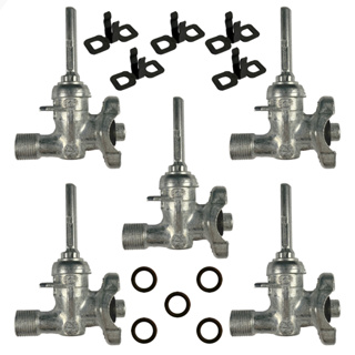 Kit 5 Registros Ramal Para Fogão Cooktop Fischer Com Rosca Original em Oferta na Shopee