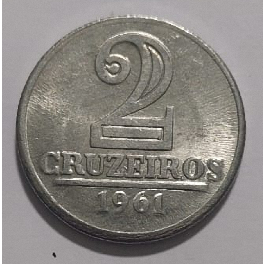 Moeda 2 Cruzeiros de 1961 de Alumínio