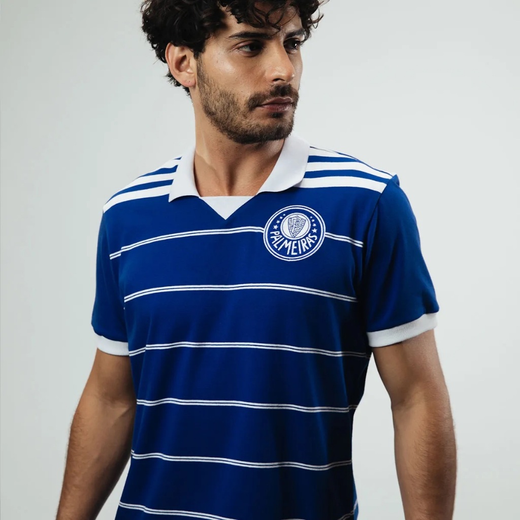 Camisa Palmeiras Retrô Goleiro 1989 Manga Curta Masculina Oficial