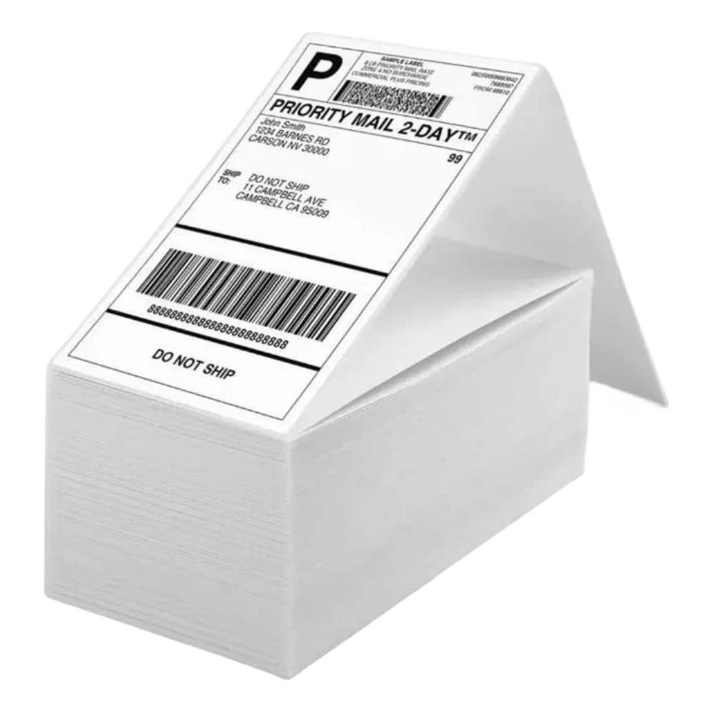 Etiquetas Térmicas 10x15 Formato Resma com Serrilha 10.000un