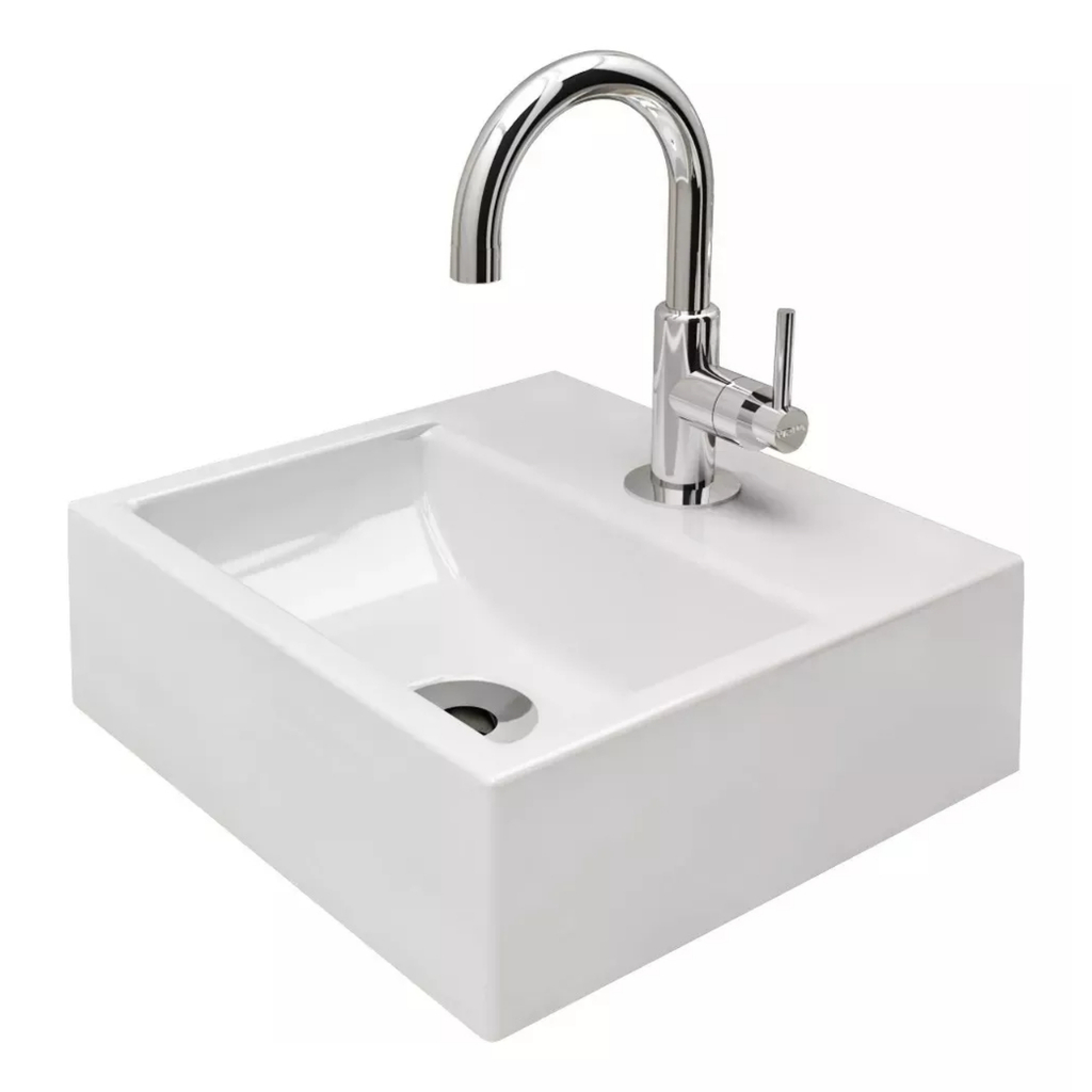 QUEIMA DE ESTOQUE PROMOÇÃO! Cuba Pia P/ Banheiro Quadrada Lavabo Apoio Sobrepor Promoção em Oferta na Shopee