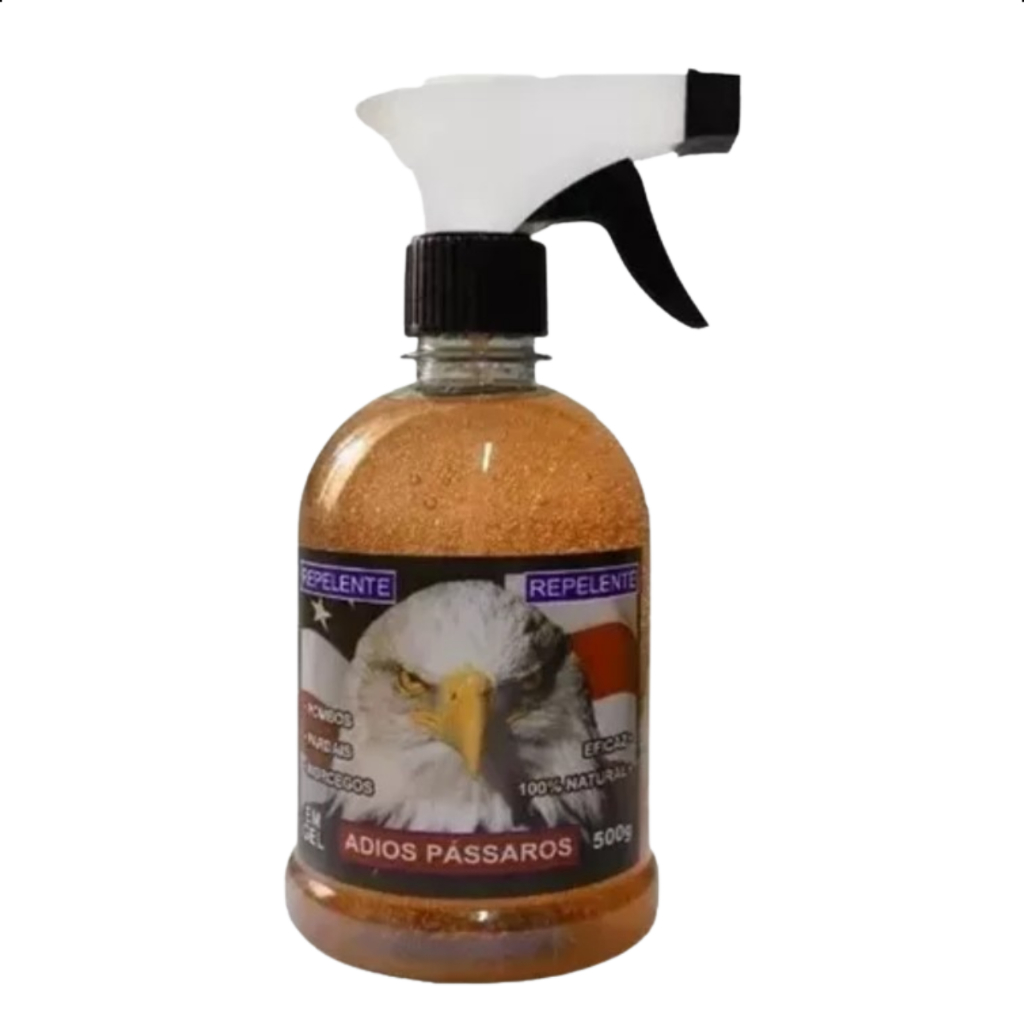 Repelente Adios Pássaros 500ml Spray Pronto Uso Afasta Morcegos Pombos Pardais em Oferta na Shopee