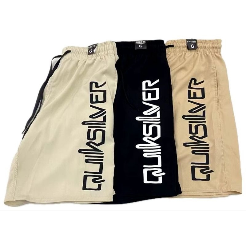 Bermuda QUIKSILVER LETREIRO Masculina Bolso Lateral Shorts Confortável em Oferta na Shopee