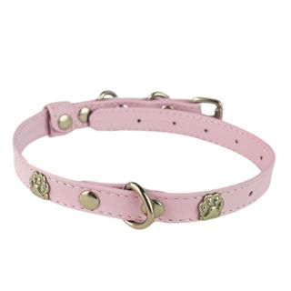 Coleira Cachorro Couro Legítimo Rosa Filhote Delicada Passear Moda Fina Ajustável Confortável Moda em Oferta na Shopee