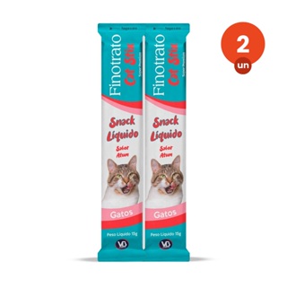 kit 2 Petisco Finotrato Cat Stix Gatos Adultos Sabor Atum 15g em Oferta na Shopee