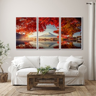 Quadro Decorativo Florescer do Sol Com Moldura / 50x75 ou 60x90 em Oferta na Shopee