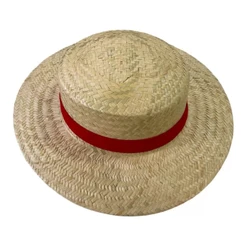 Chapéu Luffy One Piece Palha Dourada Cosplay