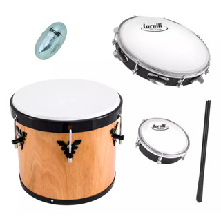 Kit Pagode E Samba Pandeiro Em Abs Repique Tamborim Ganza