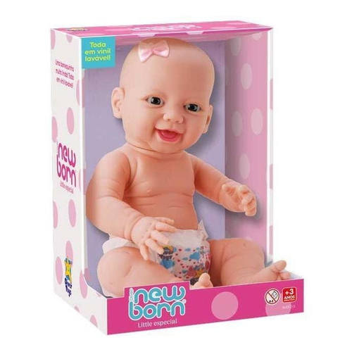 Boneca Diver New Born Little Especial 8215 Brincadeira Diversão  Presente Aniversário Barato