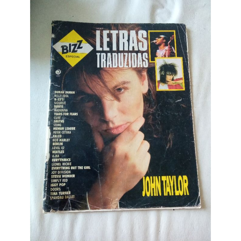 revista bizz especial letras traduzidas John Taylor duran Madonna Marley simply red Doors Billy ídol Bowie level 42